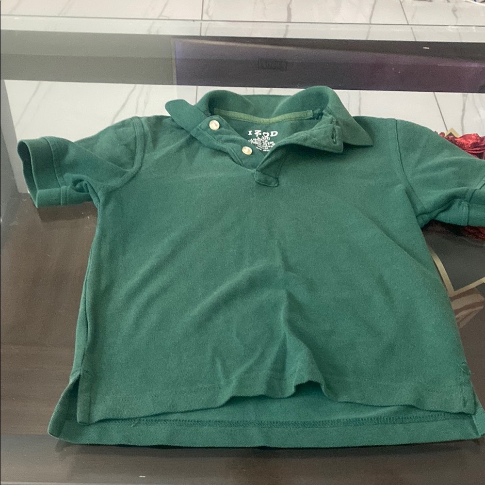 Izod Forest Green Kids Polo Shirt